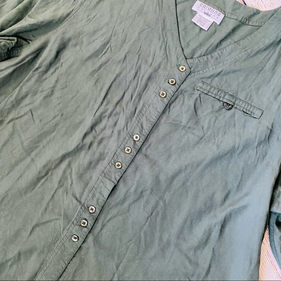 Carolina Colours Green Top Plus Size 24W - Picture 3 of 6